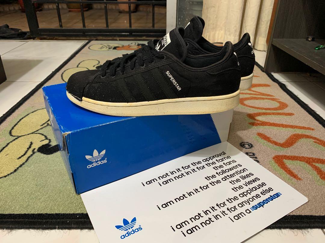 Superstar Festival Pack Black Size US 9.5, Fashion, Footwear, Sneakers on Carousell