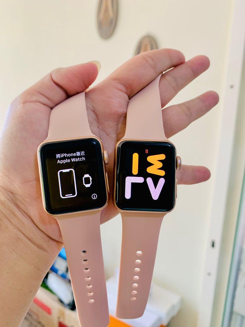 Sisa 1 Apple Watch series 3 42mm Rose gold iwatch Barang Mewah