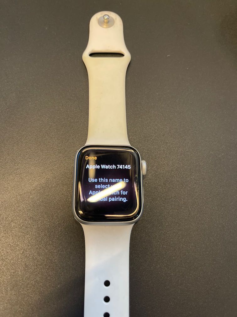 White and top gold apple watch