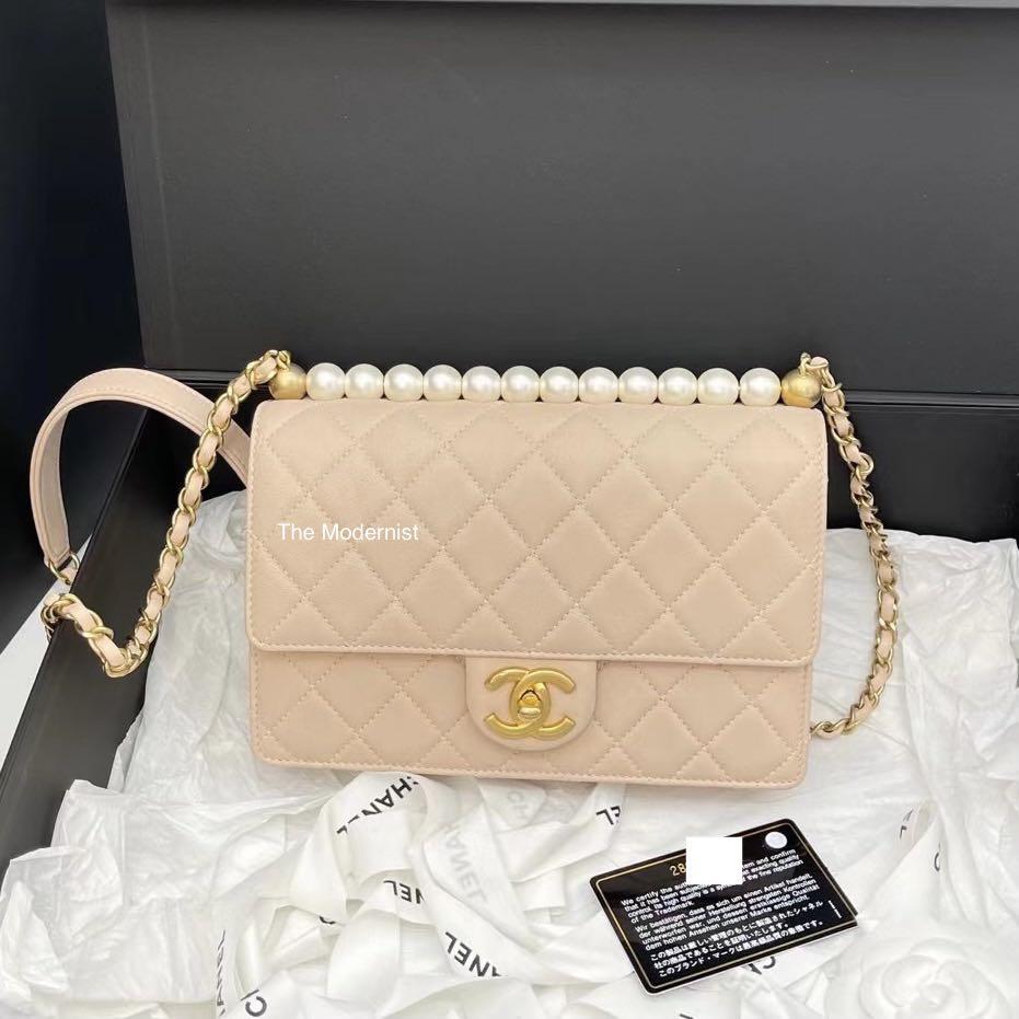 Nude chanel flap store