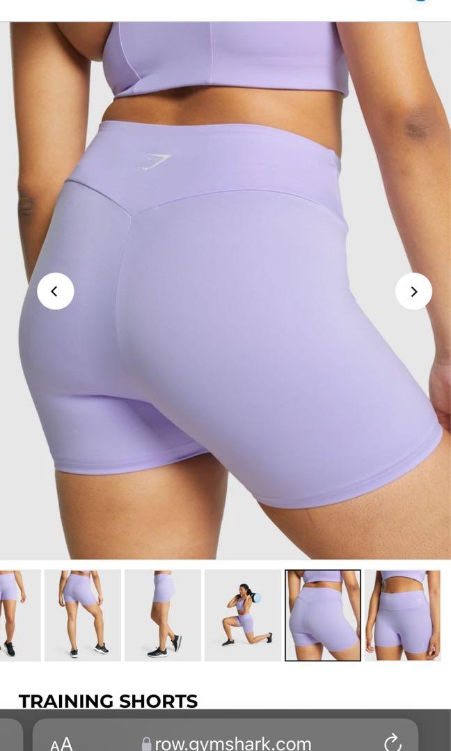 AUTHENTIC Gymshark Training Shorts in Light Purple Size S, Women's Fashion,  Activewear on Carousell