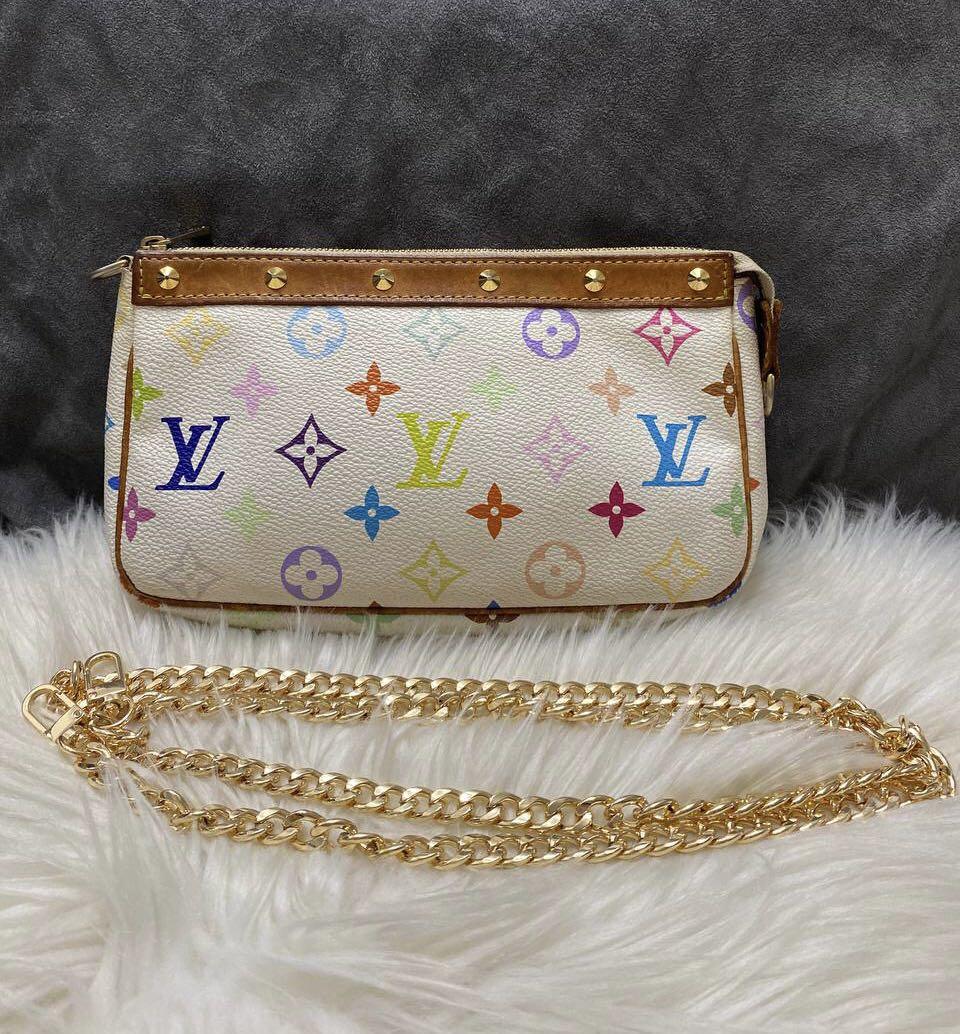 AUTHENTIC LOUIS VUITTON Multicolor Key Pouch, Luxury, Bags & Wallets on  Carousell