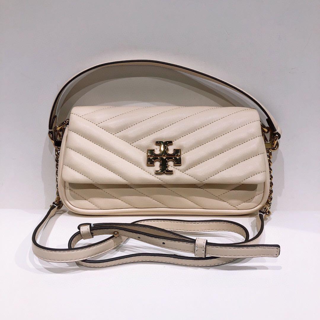 Ready Stock authentic Tory Burch Kira chevron grey heron sling bag handbag,  Luxury, Bags & Wallets on Carousell