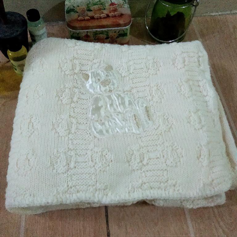 Junior's Acrylic Baby Blanket Wrap (Category: Changing Mats & Accessories) located in Dasmarinas. Submitted by fashionedge (Listing ID 1126509590, Image 1). Description: Size: 37x39 inches Material: 100% Acrylic Brand: Junior Made: Portugal Soft, Strechable and Comfy Condition: 10/10 Gifted to us but not used Notice: All Items are in good condition, re-worked, cleaned and washed. If there's a flaws I will indicate in the descriptions. Still manag