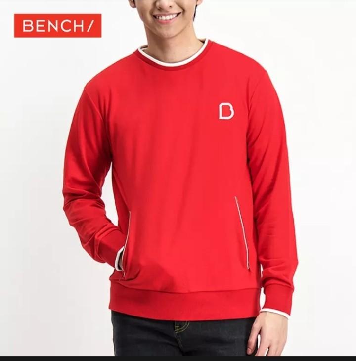 red designer sweater