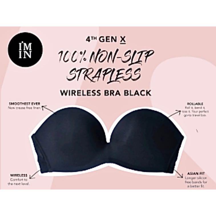 size:36C Strapless non slip push up Bra, Women's Fashion, Undergarments &  Loungewear on Carousell