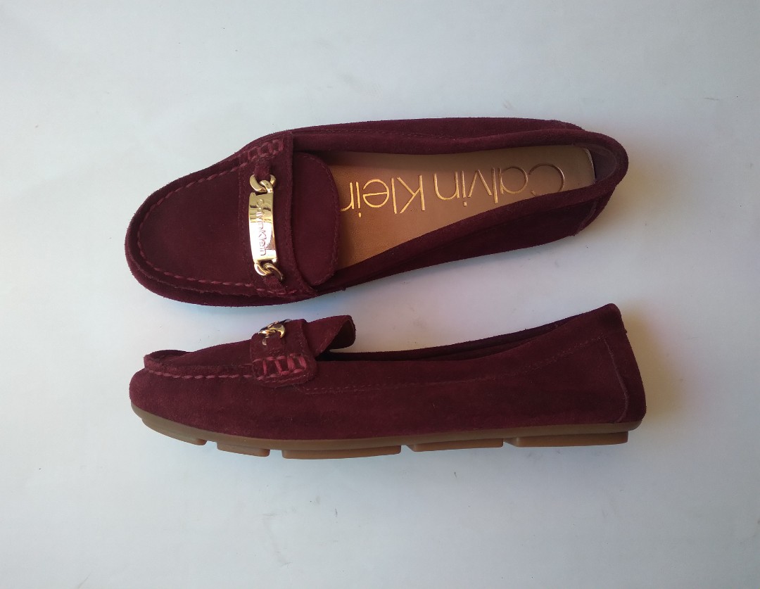 Calvin klein lunasi suede loafer hot sale