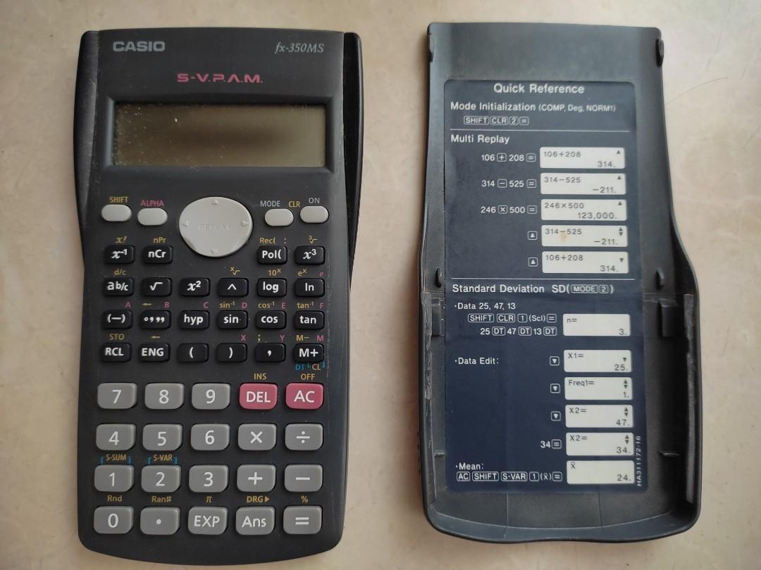 Casio Fx 350ms Calculator Computers Tech Parts Accessories Other Accessories On Carousell