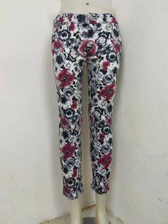 Celana katun flower bunga melar
