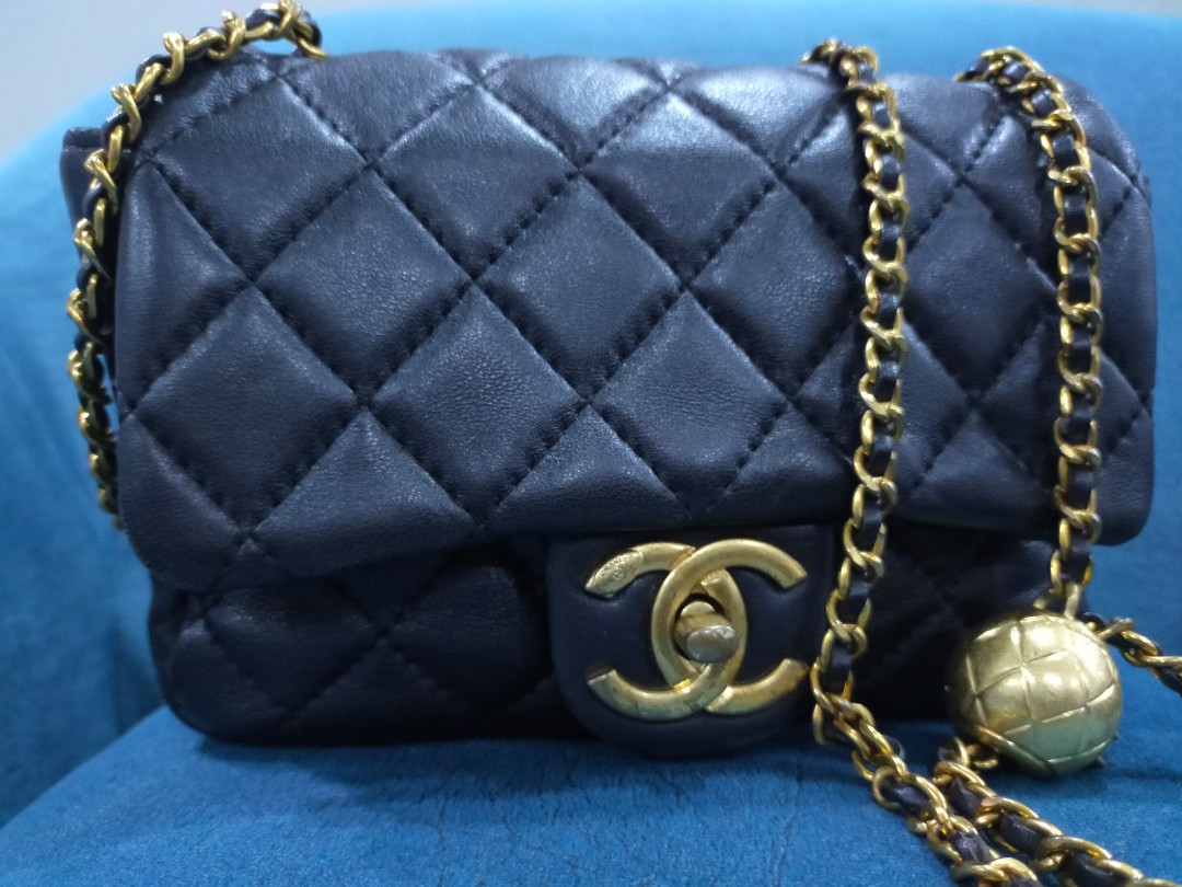 Chanel mini best sale gold ball