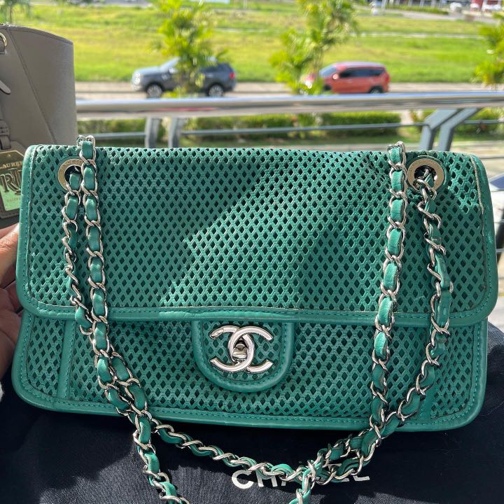 CHANEL UP IN THE AIR FLAP PERFORATED, Luxury, Bags & Wallets on Carousell
