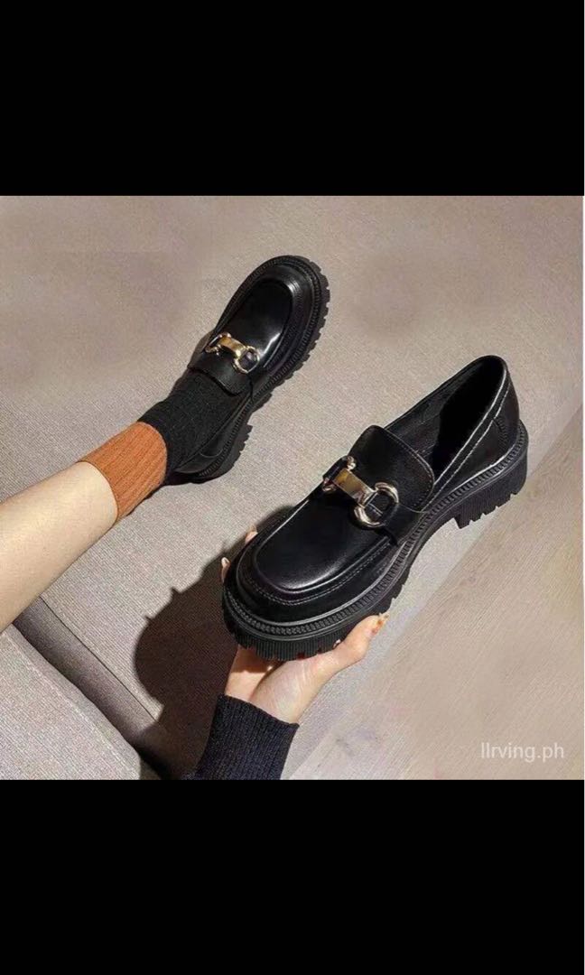 chunky platform loafers