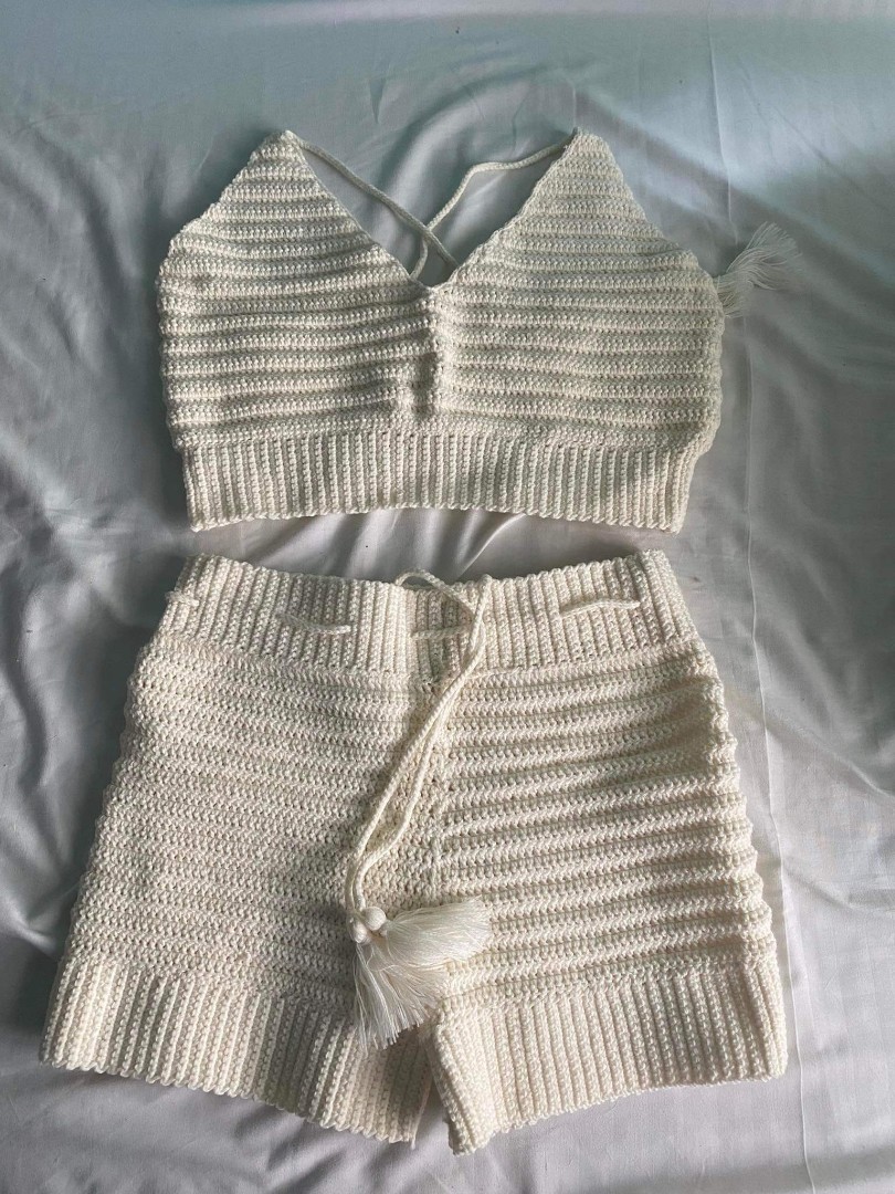 Crochet Coord Set, Women's Fashion, Dresses & Sets, Sets or