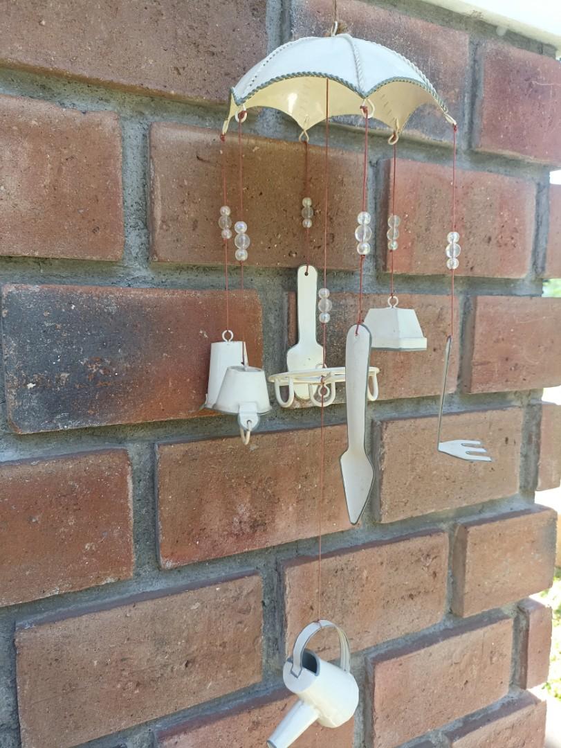 Dainty Garden Tools Wind Chime (Category: Gardening Tools & Ornaments) located in Davao. Submitted by papa1919 (Listing ID 1126457219, Image 2). Description: Rare & hard to find collectible. Bought in the U.S. Definitely a conversation piece in your garden patio..