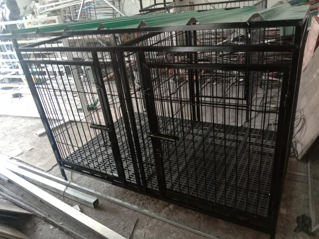 Dog Cage 3x5x3.6ft with roof and matting, Pet Supplies, Homes & Other