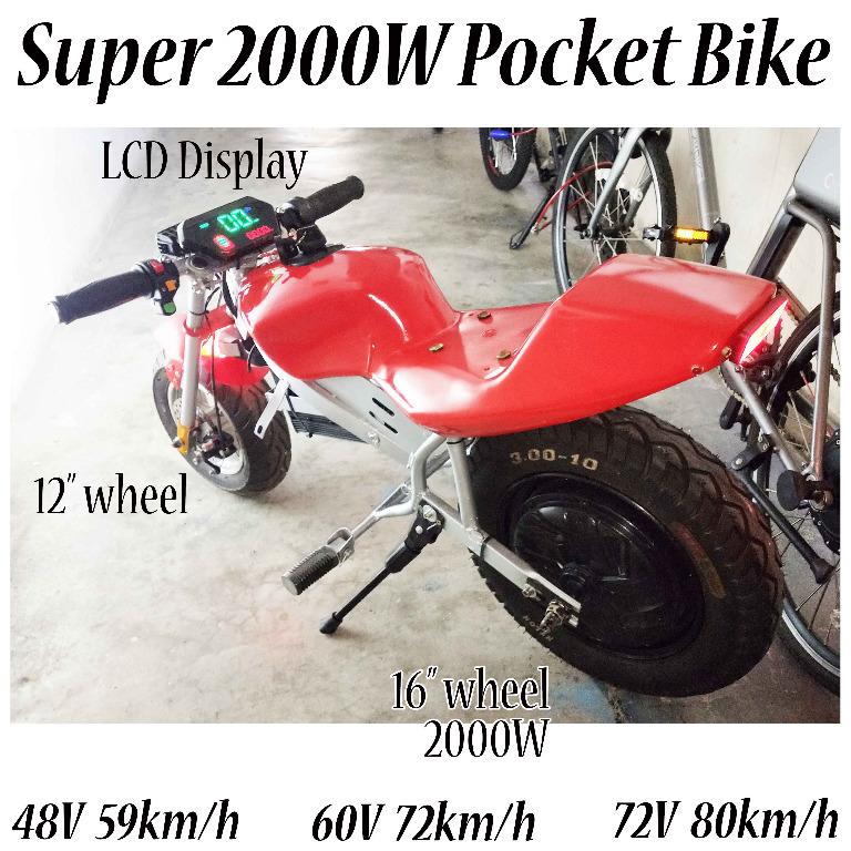Electric super pocket bike top