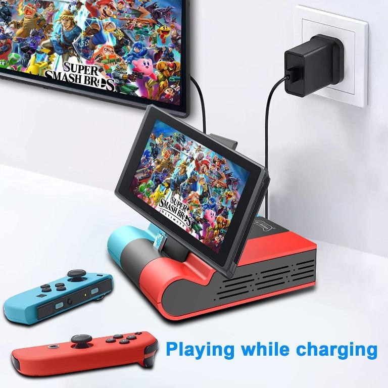 E-MODS GAMING Nintendo Switch Portable Foldable Charging Dock with 4K ...