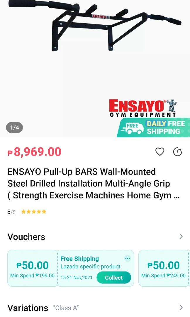 ENSAYO Pull up bar wall mounted Sports Equipment Exercise