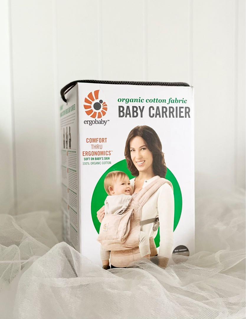 Ergobaby organic baby carrier in rose harmony