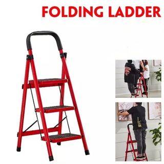 E-shop:3 Steps/5 Steps Household Iron Pipe Folding Step Herringbone Ladder