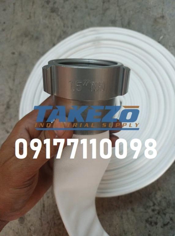Fire Hose Single Jacket (Category: Construction Tools & Equipment) located in Manila. Submitted by joeyroque09 (Listing ID 1126355332, Image 3). Description: Specs: 2 1/2" x 50ft Price: 4,356/roll Specs: 2 1/2"x100ft Price: 7,303/roll For more information and fast transactions, contact 09177110098 or 09173168777. __________ Location: Mayhaligue St. Abad Santos Manila Waze: Takezo Industrial Supply (Landmark: Uno High School) 126 Medicion 2B Imus 