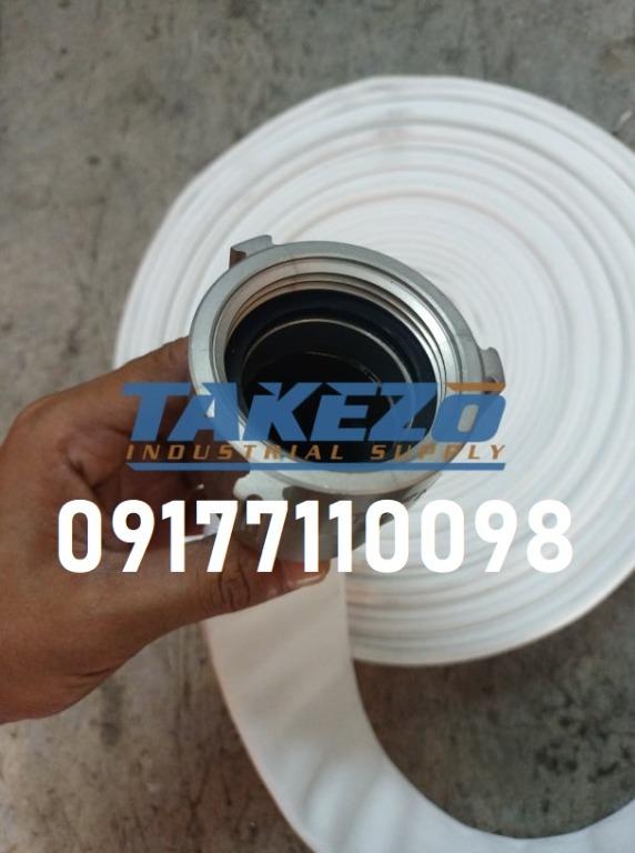 Fire Hose Single Jacket (Category: Construction Tools & Equipment) located in Manila. Submitted by joeyroque09 (Listing ID 1126355332, Image 2). Description: Specs: 2 1/2" x 50ft Price: 4,356/roll Specs: 2 1/2"x100ft Price: 7,303/roll For more information and fast transactions, contact 09177110098 or 09173168777. __________ Location: Mayhaligue St. Abad Santos Manila Waze: Takezo Industrial Supply (Landmark: Uno High School) 126 Medicion 2B Imus 