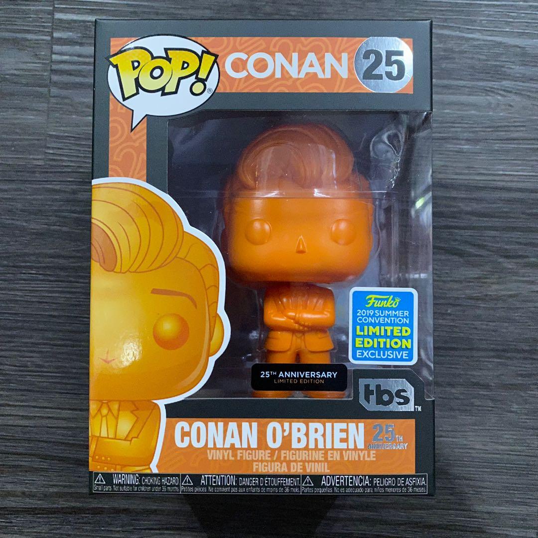 FUNKO POP CONAN OBRIEN CONAN ORANGE SDCC 2019 EXCLUSIVE FREE POP PROTECTOR 