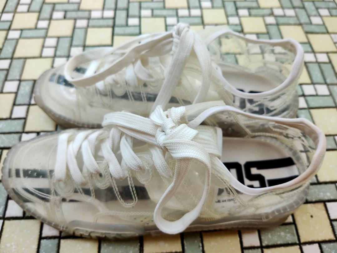 Clear on sale pvc sneakers