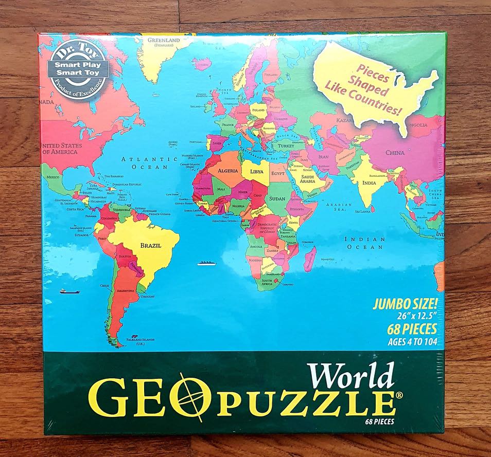 Geopuzzle World , Hobbies & Toys, Toys & Games on Carousell