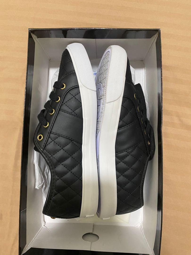 G by Guess Women s Backer2 Lace Up Leather Quilted Pattern Sneakers Shoes