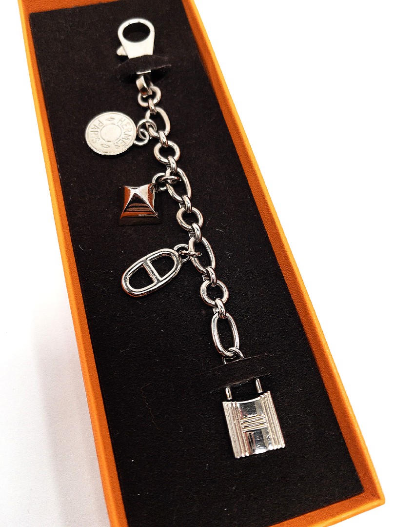 Bag charm Hermès Olga Silver from 100% authentic materials!