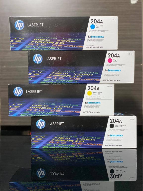 Cartucho De Tóner 204A, Compatible Con HP 204 A CF510A CF511A CF512A CF513A Para Impresora HP Color Laserjet Pro MFP M180nw M180n M154nw M154a MFP M181fw, Color Negro Cian Amarillo Magenta (paquete - Foto 5