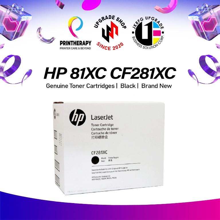 HP 81XC CF281XC High Yield Laserjet Black Toner (Category: Printers, Scanners & Copiers) located in Quezon City. Submitted by atienzashiena43 (Listing ID 1126424901, Image 1). Description: ▶ HP 81XC CF281XC Features: - Page yield (black and white): 25,000 pages - Cartridges Capacity: High Capacity Cartridges - Cartridge color: Black - Technology: Laser - Hardware compatibility: HP - Laser Printer LaserJet Enterprise MFP M630.