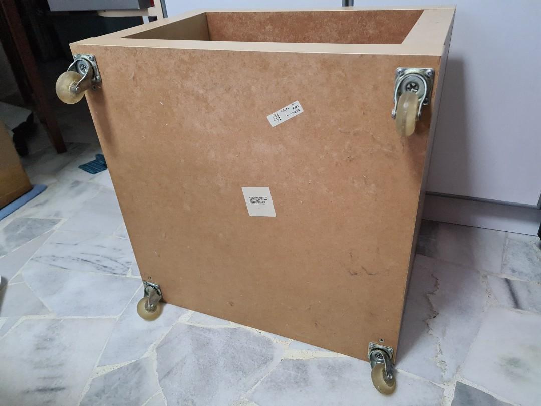 Ikea Side table with wheels, Furniture & Home Living, Furniture, Tables