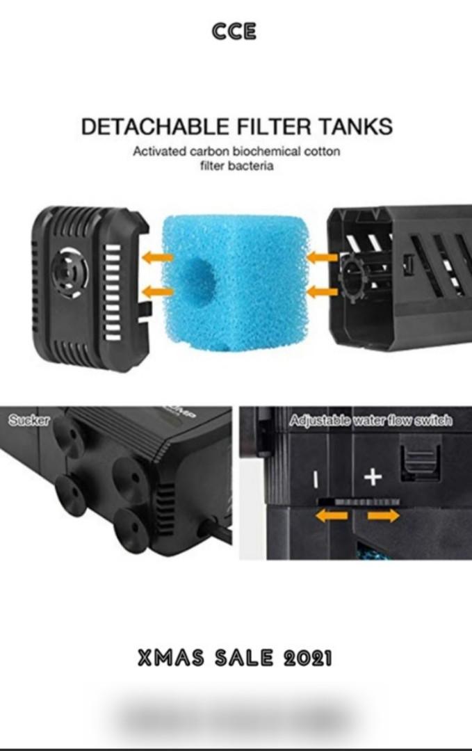 Internal filter AQUA Water pump HY1500F, Pet Supplies, Homes & Other