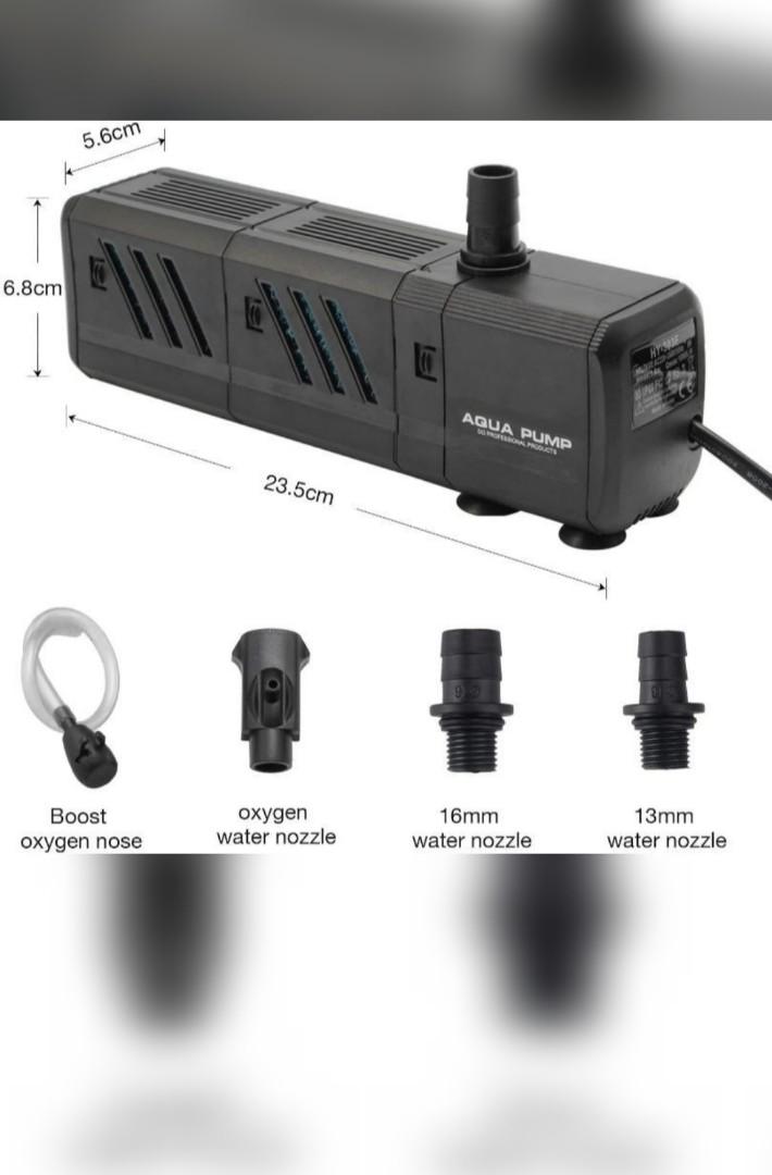 Internal filter AQUA Water pump HY1500F, Pet Supplies, Homes & Other