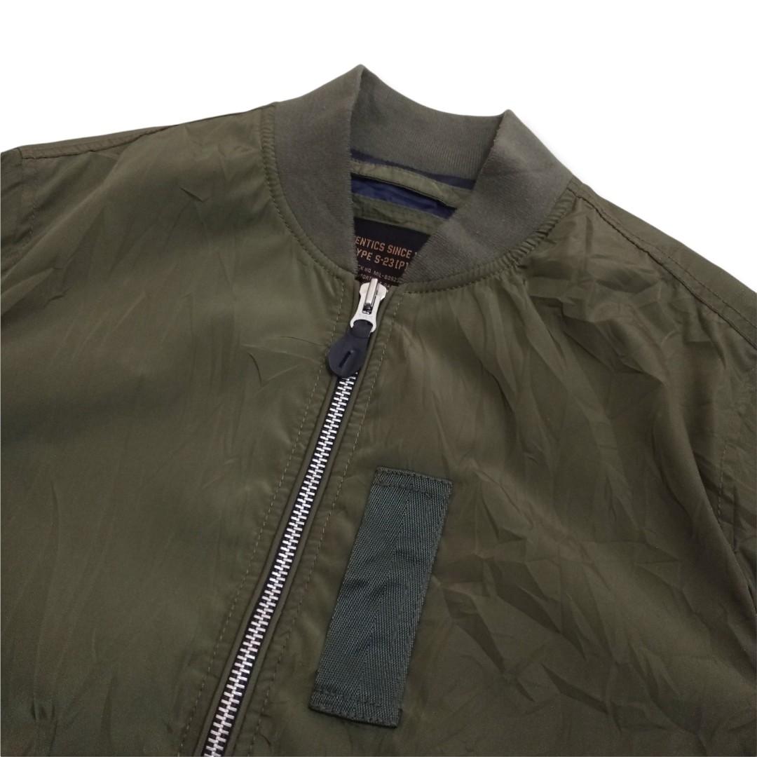 Jaket bomber army original discount