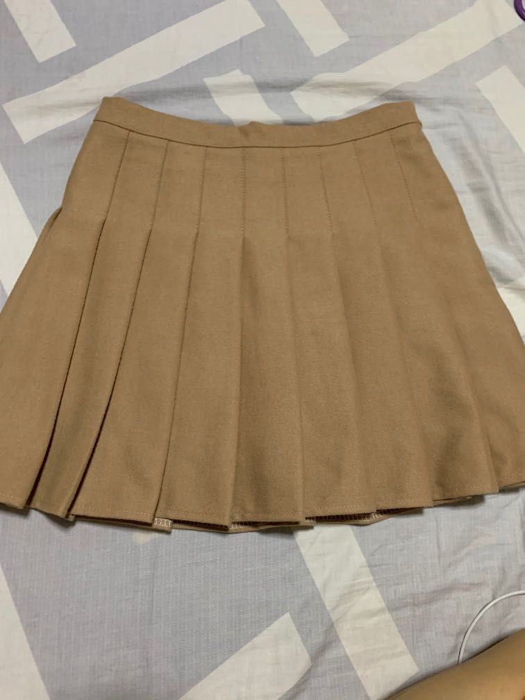 Khaki tennis skirt, Women's Fashion, Bottoms, Skirts on Carousell