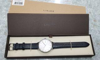 💥全新💥⌚LINJER - The Minimalist , Silver/Black 41MM