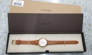 💥全新💥⌚LINJER - The Petite , Rose Glod/Tan 30MM