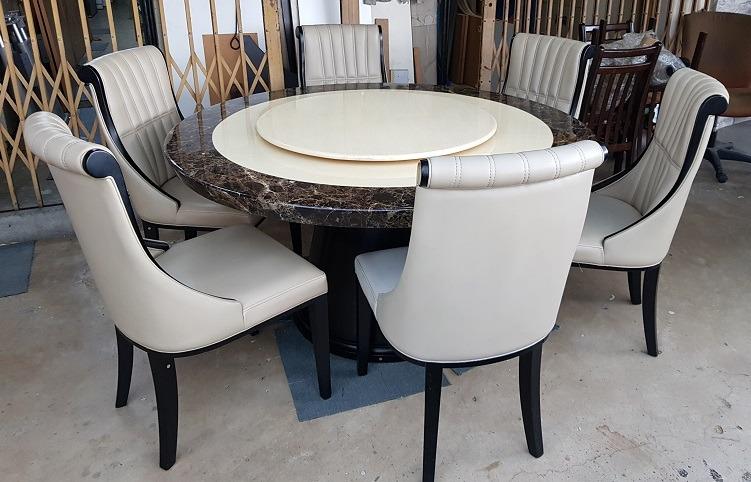 Marble Dining Table Set Used Furniture Home Living Furniture