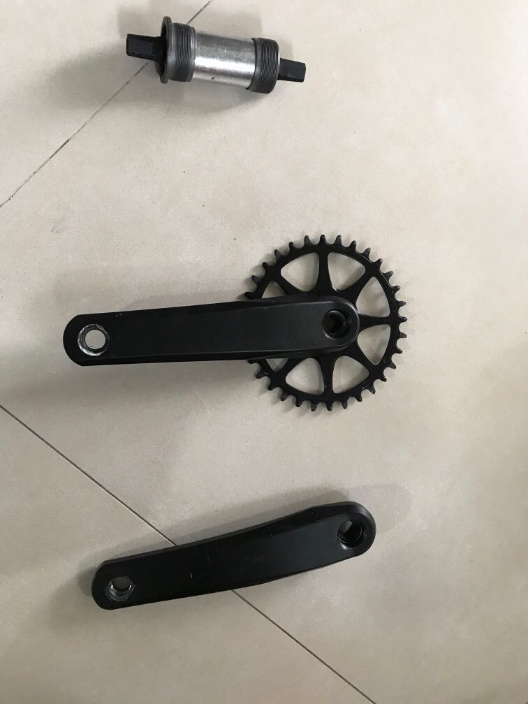 Marin crankset square taper Sports Equipment Bicycles Parts