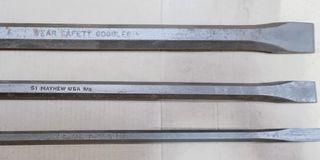 Mayhew Flat cold chisel 3/8, 5/8, 7/8 (made in u.s.a)
