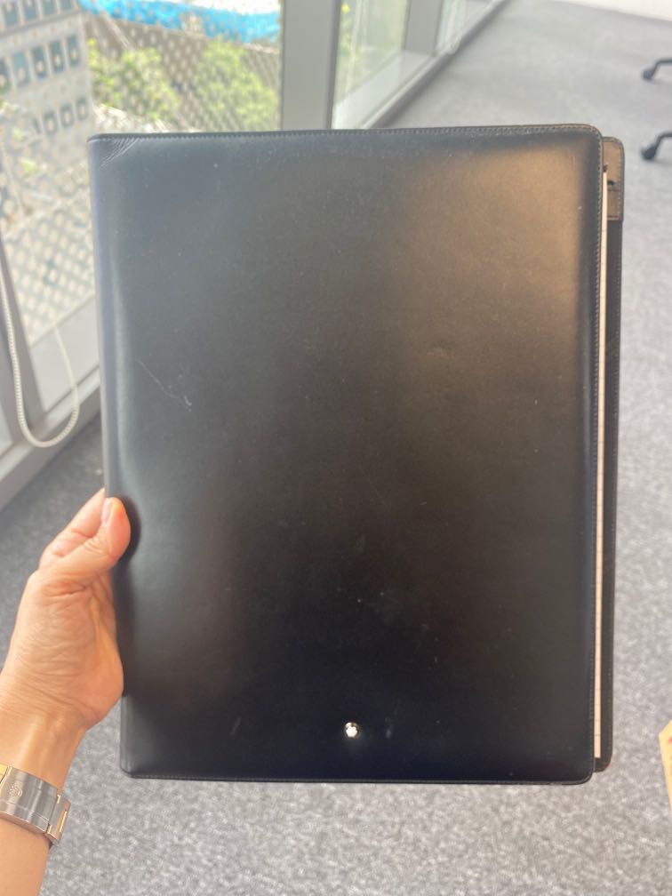 Montblanc notepad holder /file, Men's Fashion, Bags, Belt bags