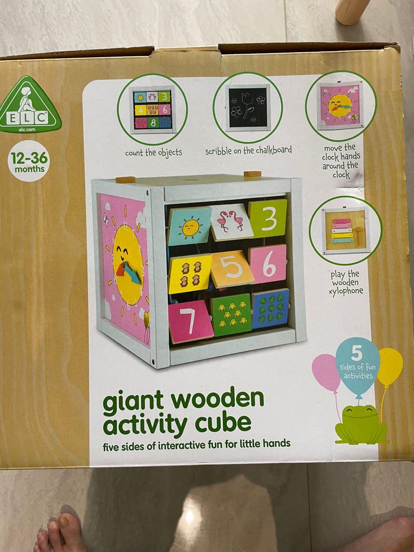 Mothercare ELC Wooden Large Activity Cube Babies Kids Infant Playtime on Carousell