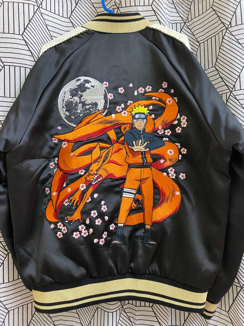 JUST SAIYAN Men's Naruto Akatsuki Itachi Black Bomber Jacket Size LG | eBay