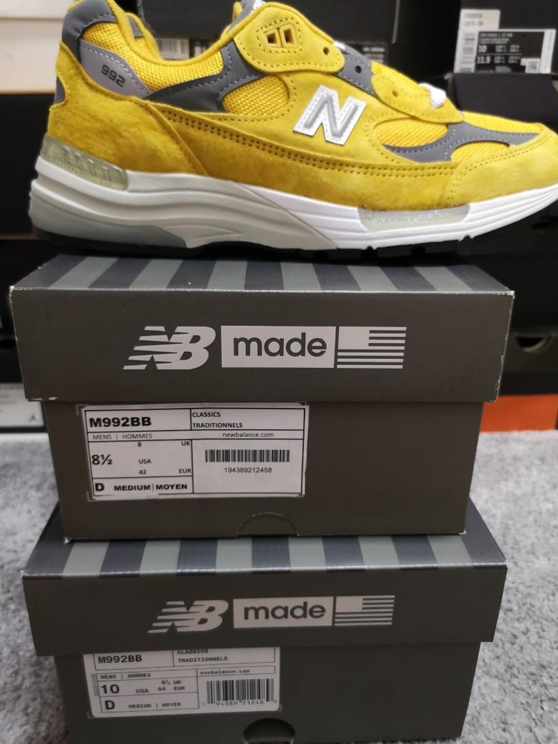 New balance discount 992 herren gold