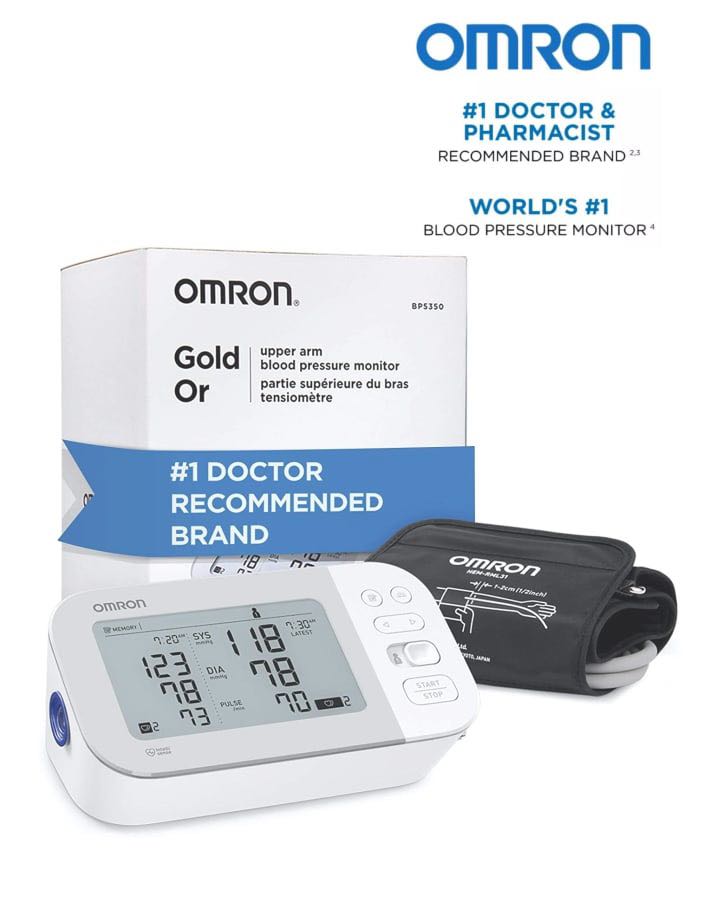 Onhand] Omron Gold Blood Pressure Monitor Upper Arm Cuff Digital Bluetooth  BP5350, Health & Nutrition, Health Monitors & Weighing Scales on Carousell