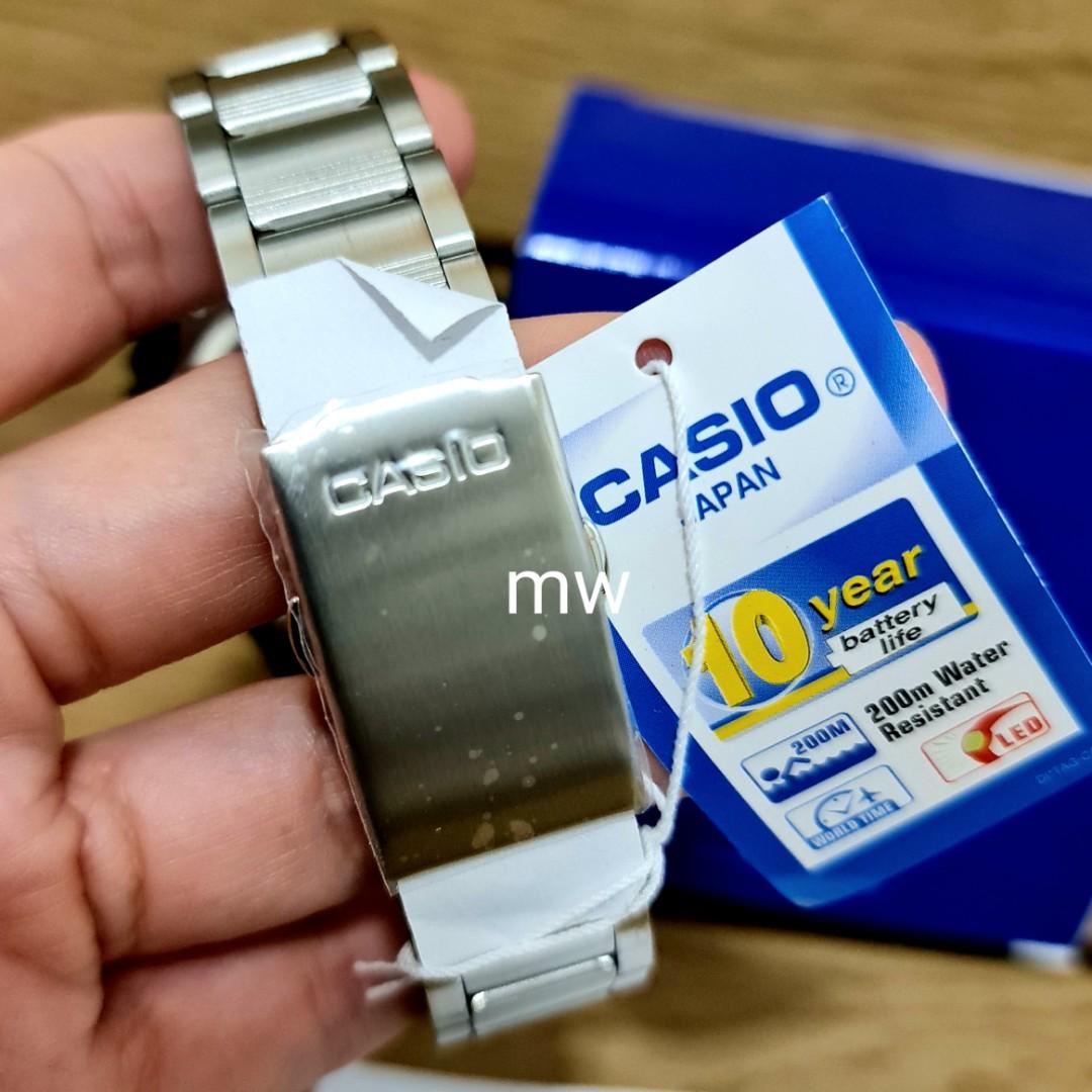 Original Casio Men s stainless steel digital 10 year battery watch ae2000 ae 2000 ae 2000wd brand new