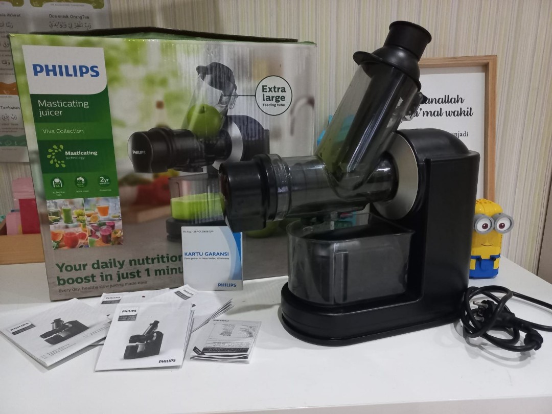 Philips masticating slow juicer hr1889, Kitchen & Appliances di Carousell